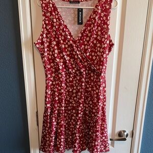 New Red Floral Mini Dress by Penelope